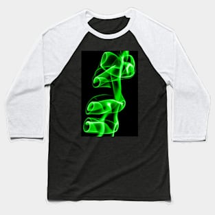 Smoke Close Up Baseball T-Shirt